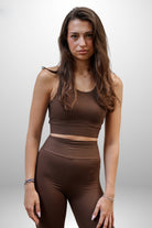 EX Mocha Sculpt Set – Премиум дамски спортен комплект с бюстие и клин от EX Corde